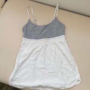 White and Grey Lululemon top